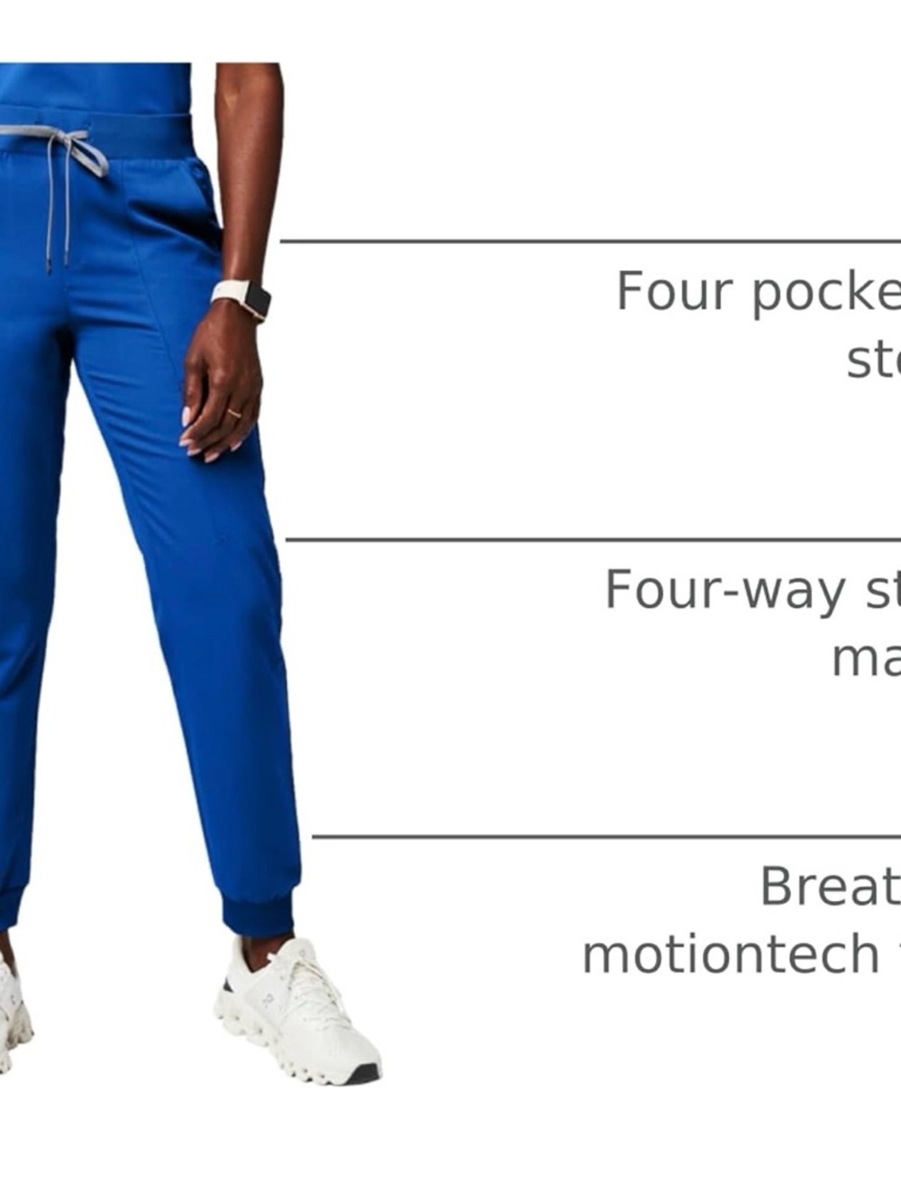 Bundle of 2 Fabletics Women’s Royal Blue Scrubs Jogger Pants - Picture 8 of 12